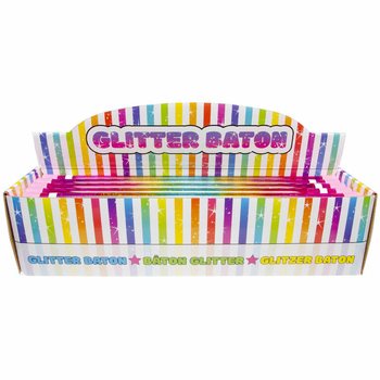 Regnb&aring;gsglitterstav i Display (36 st)