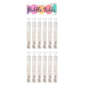 BRÖLLOP MINI SÅPBUBBLOR STAVAR (1 förpackning om 12 st.)