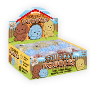 Stretchy Squishy Pudlar i Display (12 st)