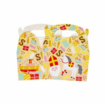 Sinterklaas godisaskar 12x12,5x6 cm (12-pack)