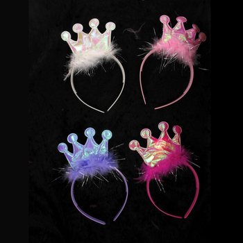 DIADEM MED KRONA OCH LJUS (12-pack)