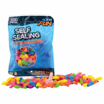 AQUA FUN - 100x Sj$lvf#rslutande Vattenballonger (6-pack)