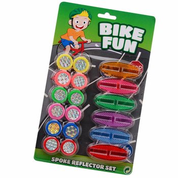 BIKE FUN - 18-delat Set med Ekerreflexer f&ouml;r Cykel p&aring; Kort (1 st.)