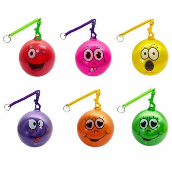 SMILEYBOLL MED SN&Ouml;RE / BUNGEEBOLL &Oslash;23 cm (10 st)