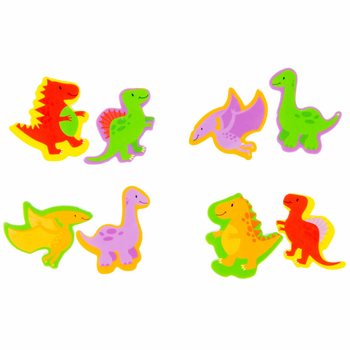 Set med 2 DINO-suddgummin i display (36 st.)