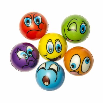 SMILEY STRESSBOLLAR I DISPLAY (24 st.)