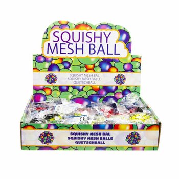 SQUISHY-BOLL - Diameter: 5 CM - MIX STARKA F&Auml;RGER I DISPLAY (24 st.)