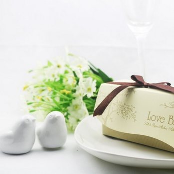 "LOVE BIRDS" Salt- och Pepparset Br&ouml;llopspresent (5 st)