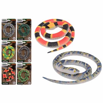 Animal World Orm p&aring; Kort (60 cm) - Display 24 st