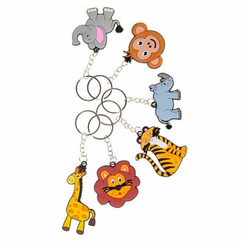 JUNGLEDJUR NYCKELRINGAR (48 st)