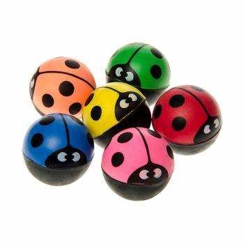 Studsboll Nyckelpiga &Oslash; 3,2 cm i Display (48 st)