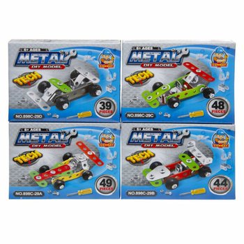 Byggsats för Racerbil i Metall (24-pack Display)