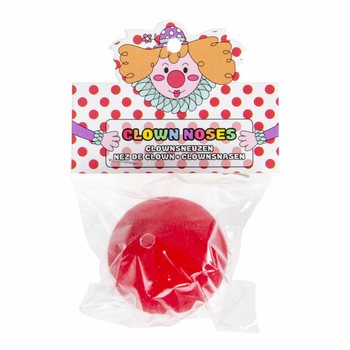 Röda Clownnäsor i Skumplast (48-pack)