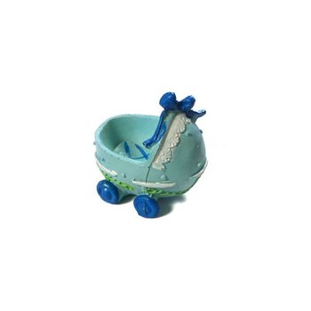 Tårtdekoration Baby - Barnvagn - Blå (2-pack)
