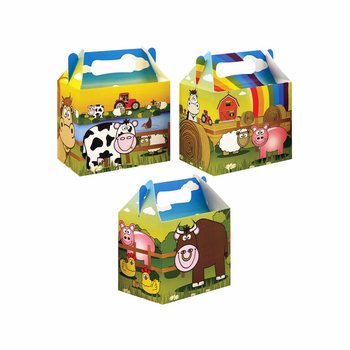Menybox Barn Bondgård – 14 x 9,5 x 18 cm (12-pack)