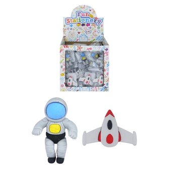 Suddgummi Modell: Rymden / Astronaut i Display (84 st)