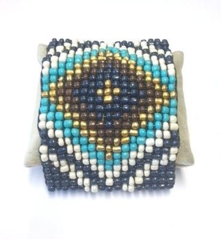 Aztek Armband Blått (1 st)