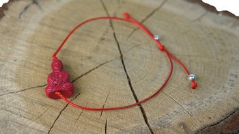 Rött Buddha-armband (1 st)