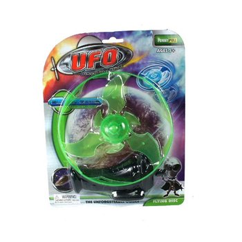 UFO med Ljus p&aring; Kort (2-pack)