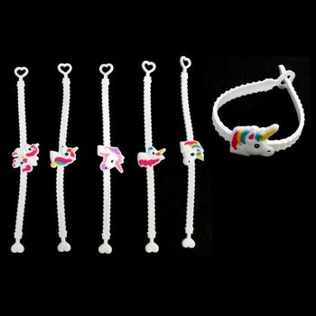 UNICORN / ENHÖRNING SILIKONARMBAND FÖR BARN (12-pack)
