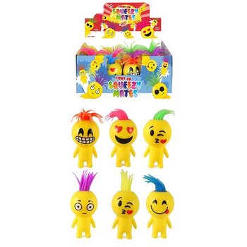 Lysande Squeezy Smiley-dockor i Display (12 st.)