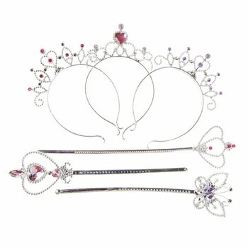 PRINSESSSTAV + TIARA P&Aring; KORT (12 st)