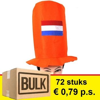 ***PARTIERBJUDANDE*** HÖG ORANGE HATT (72 st.)