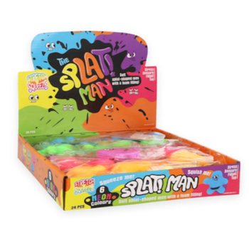 SQUEEZY SPLAT MAN - MIXADE F&Auml;RGER - I DISPLAY (24 st.)