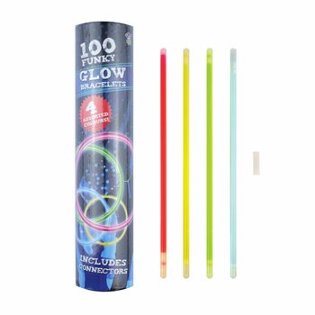 Glowstick Armband - 100-pack i Tub
