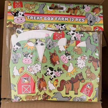 Kalasboxar / Presentaskar Bondgårdsdjur - 12x12,5x6 cm (12-pack)