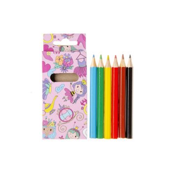 6-delat f&auml;rgpennor set - Prinsessa (24-pack)