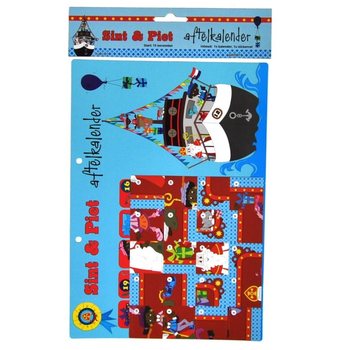 Sinterklaas & Piet Nedr&auml;kningskalender - Modell 2 (9-pack)