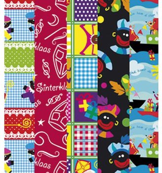 Sankt Nikolaus Sinterklaas Presentpapper Rullar 250 x 50 cm (5-pack)