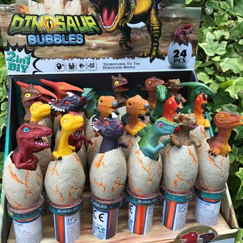 3D Dinosaurie S&aring;pbubblor Stavar (24 st i display)