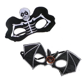 Skräckmask (Skelett eller Fladdermus) - 12-pack