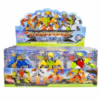 THUNDERBOLT ROBOT WARRIOR ACTIONFIGUR I DISPLAY (12 st)