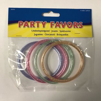4 Glittriga Armband f&ouml;r Barn (12 st.)