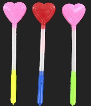 Lysande Stav LED - Hj&auml;rtmodell (10-pack)
