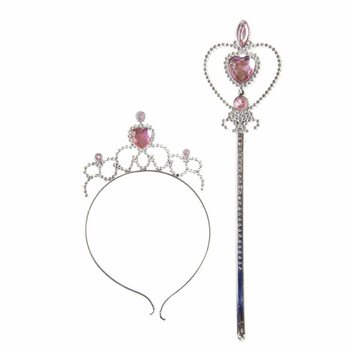 PRINSESSSTAV + TIARA P&Aring; KORT (12 st)