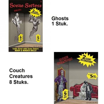 MEGA HORROR V&Auml;GGDEKORATION (9 st)