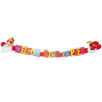 V&auml;lkomstgirlang Sint & Piet 124 cm (12-pack)