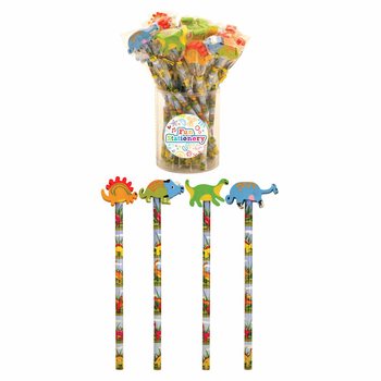 Dinosauriepenna med suddgummi (24 st)