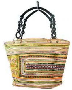 Art.nr: 97737 - B-FAIR Beads Väska Svart/Regnbåge (1 st)