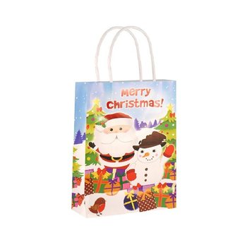 Presentpåsar MERRY CHRISTMAS 14x21x7 cm (24 st.)