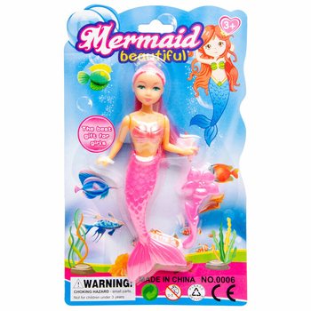 MERMAID SJÖJUNGFRU DOCKA PÅ KORT (12 st.)