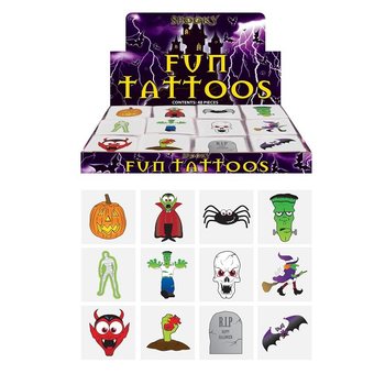Fun Tattoos – Halloween-modell (48-pack x 12 st)