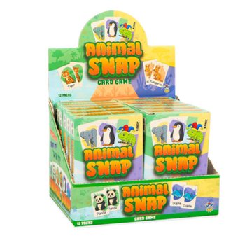 ANIMAL SNAP KORTSPEL - DJURKORTSPEL MED 36 KORT - I DISPLAY (12 ST)