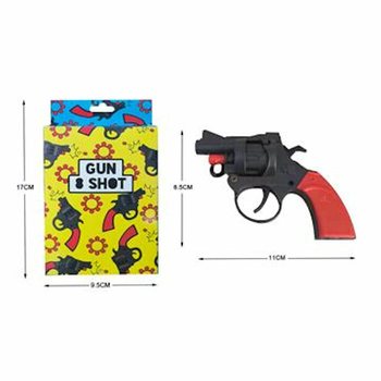 8-Skotts Knallpulverpistol i Box - F&auml;rger (6-pack)