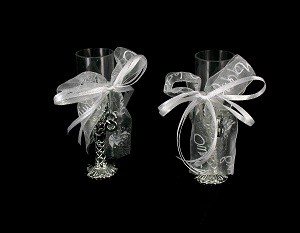 DEKORATION CHAMPAGNEGLAS (6-pack)
