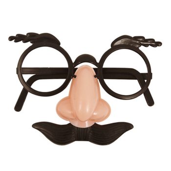FESTGLAS&Ouml;GON F&Ouml;R BARN MED MUSTASCH (12 st.)